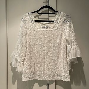 White House Black Market Lace blouse